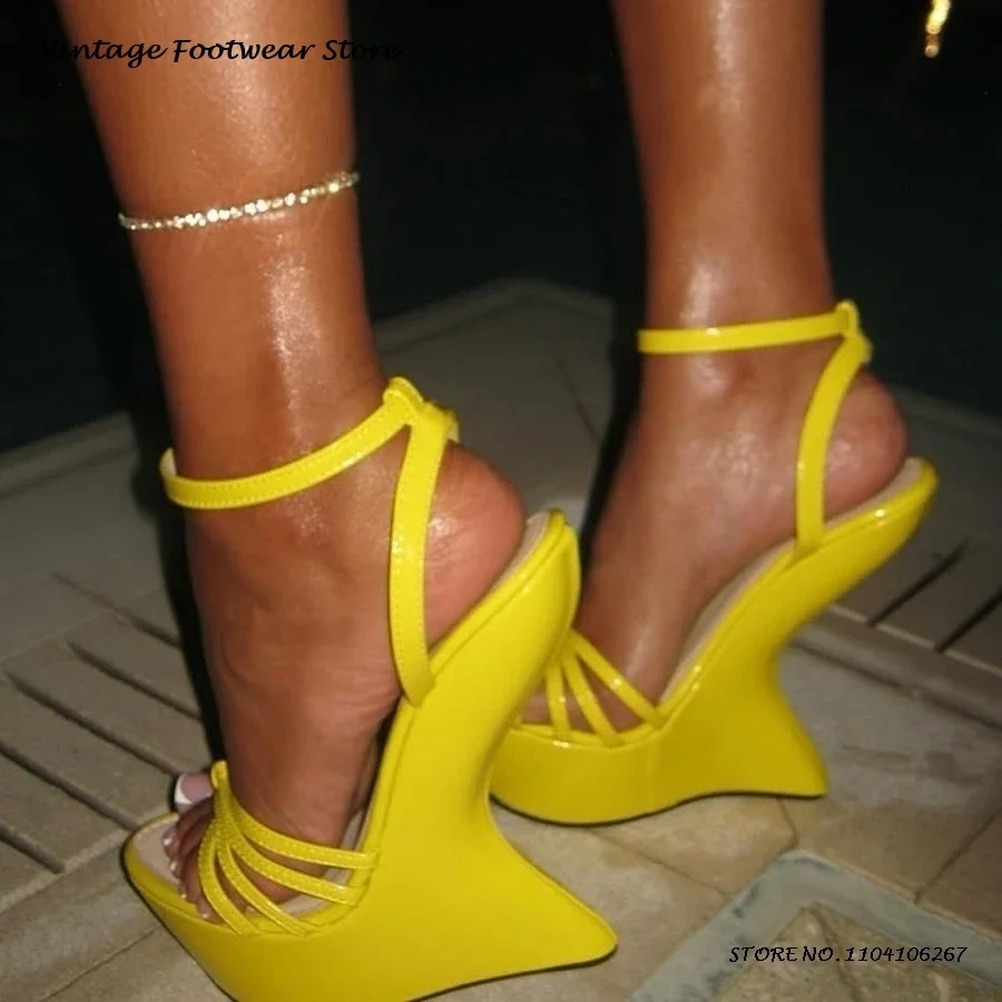 Summer Clothing Colors - Sandalias de tiras con plataforma de