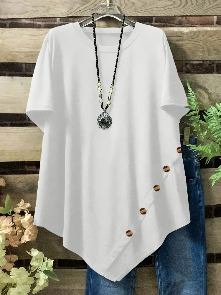 Summer Upf Clothing - Camiseta de talla grande para mujer,