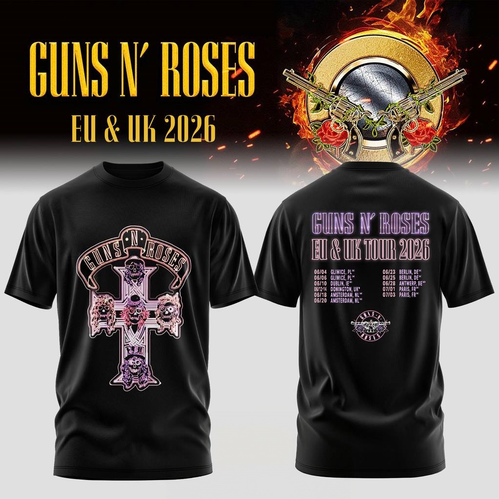 Womens Summer Clothing Uk - Camiseta Gráfica Guns N Roses EU