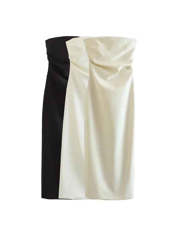 Summer Clothing Zara - Vestido Midi sin tirantes a la