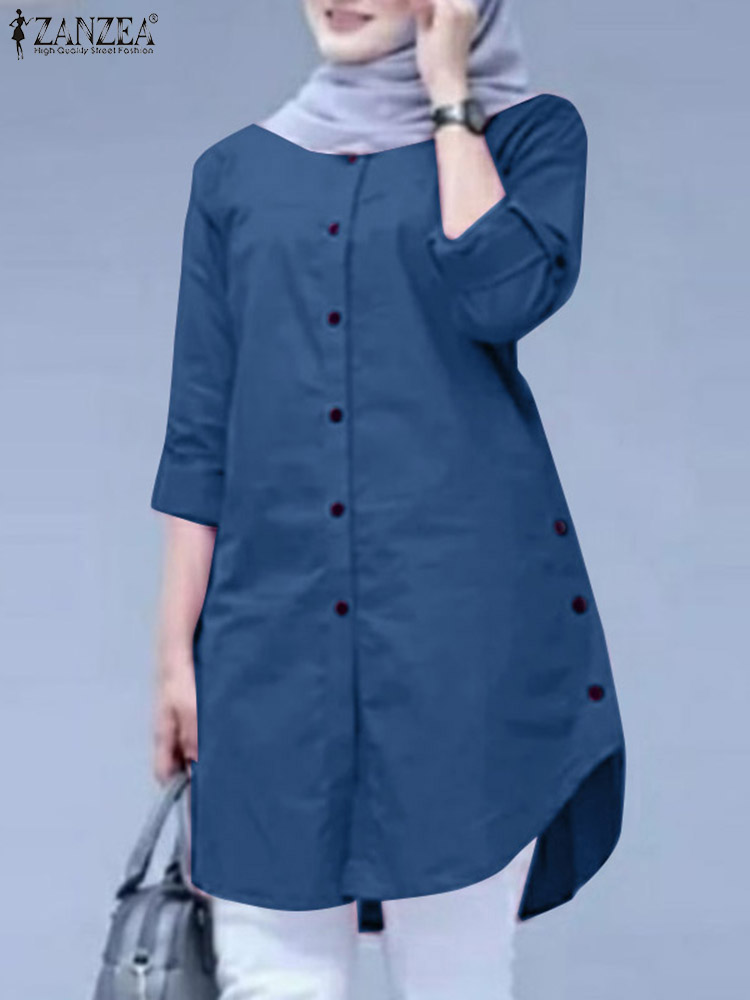 Summer Clothing Hijab - Camisa ZANZEA Primavera 2026, Moda Femenina,