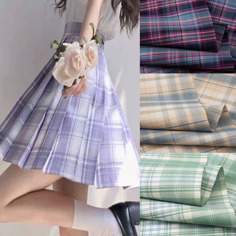 Summer Green Clothing - Tela a cuadros japonesa por metros