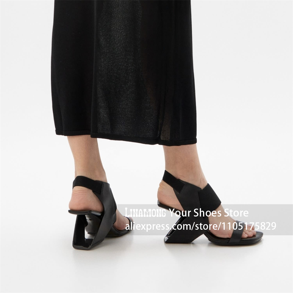 Sandalias de tacón geométrico  - Summer Clothing Sale reseña y precio