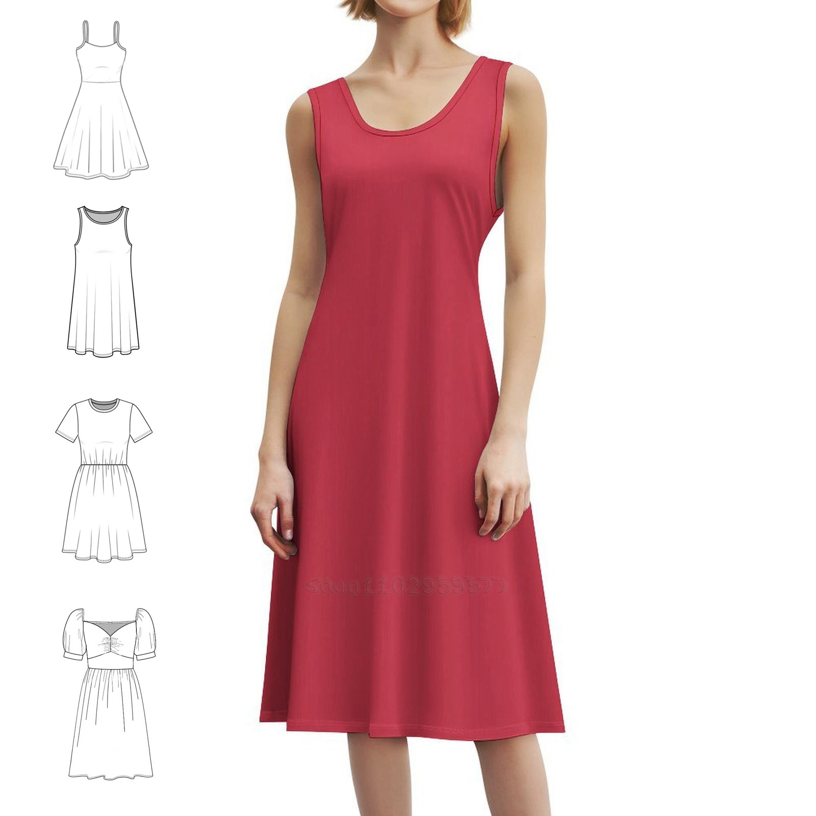 Vestido tipo bata Floral de pi - Summer Clothing Colors reseña y precio
