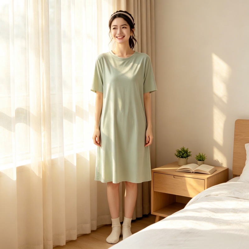 Camisón de tela suave y transp - Summer Clothing Colors reseña y precio