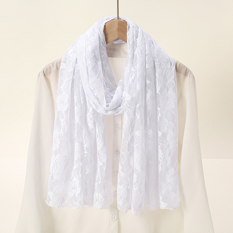 Bufanda de encaje rosa para mu - Summer Clothing Hijab reseña y precio