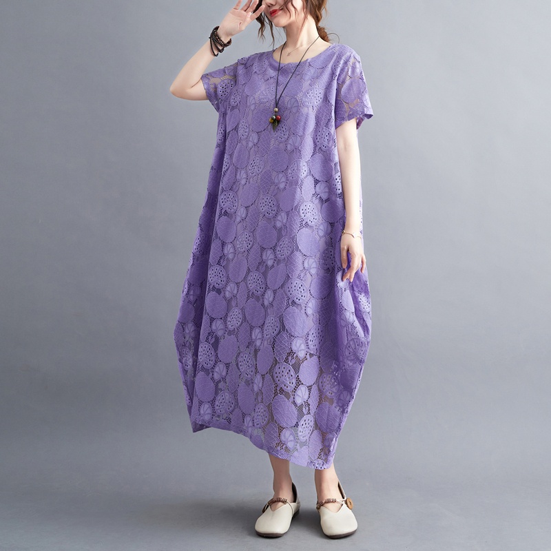 Vestido largo casual de encaje - Summer Upf Clothing reseña y precio