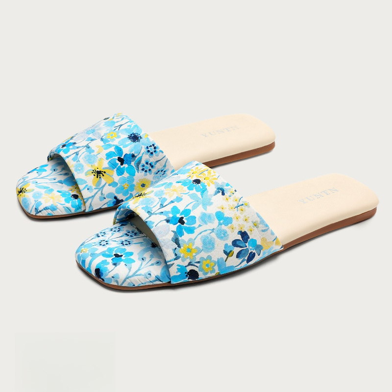 Pantuflas Planas Estampadas Co - Summer Cloth reseña y precio