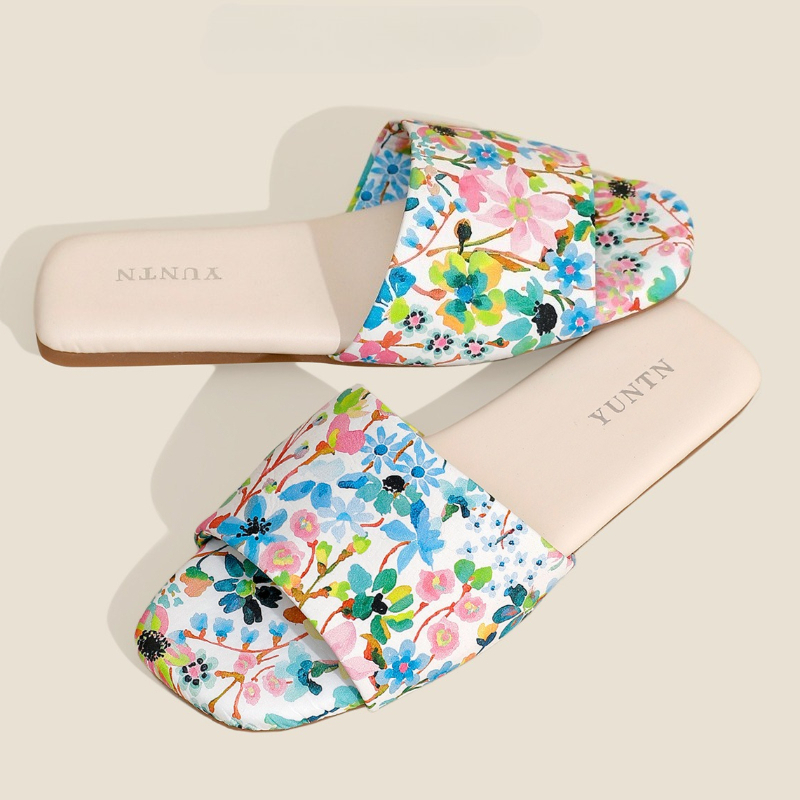 Pantuflas Planas Estampadas Co - Summer Cloth reseña y precio