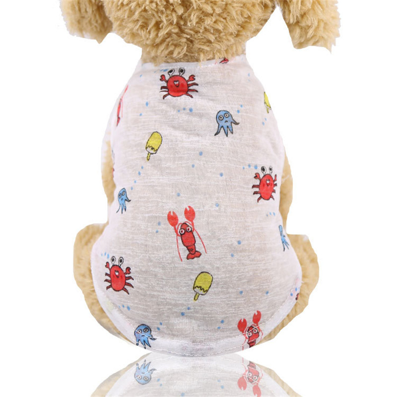 Chaleco para perro de dibujos  - Summer Clothing Colors reseña y precio