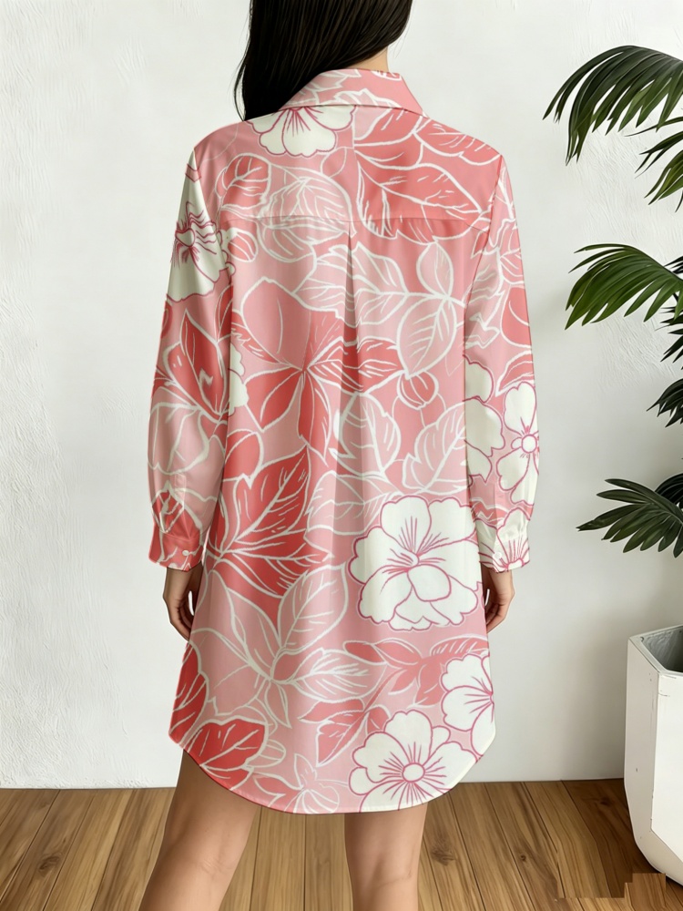 Vestido Camisero Estampado Flo - Sundress Midi Floral reseña y precio