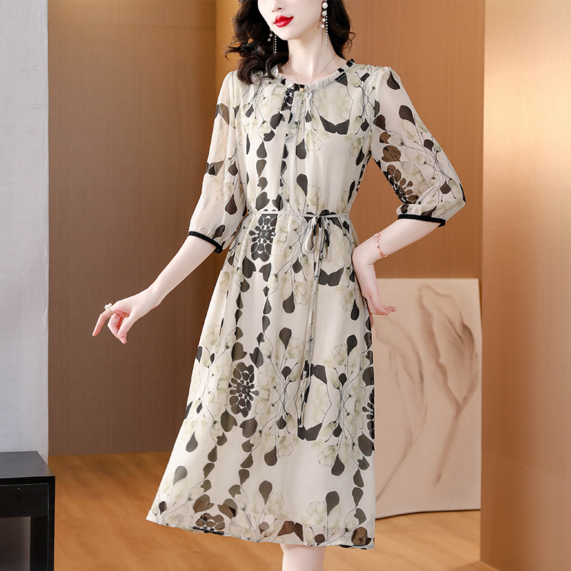 Vestido Midi de Seda Blanco co - Sundress Midi Floral reseña y precio