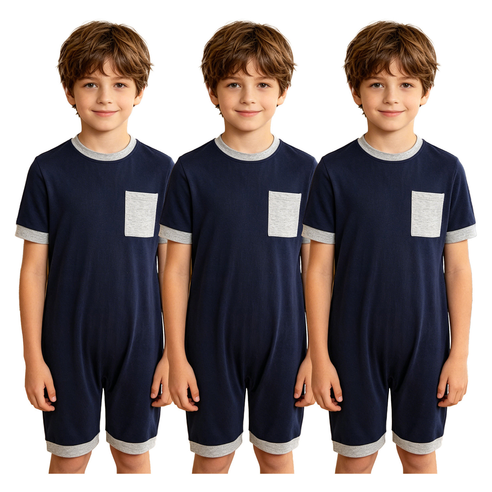 3 piezas de peleles para niños - Summer Clothing Boys reseña y precio