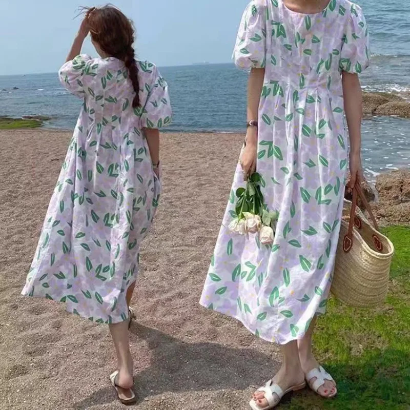 Vestidos largos con estampado  - Sundress Midi Floral reseña y precio