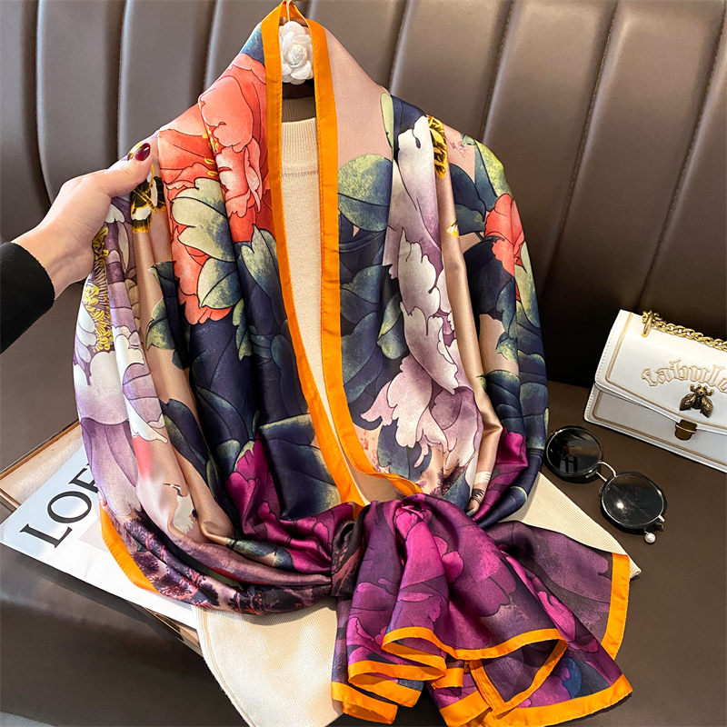 Bufanda de seda satinada para  - Summer Clothing Hijab reseña y precio
