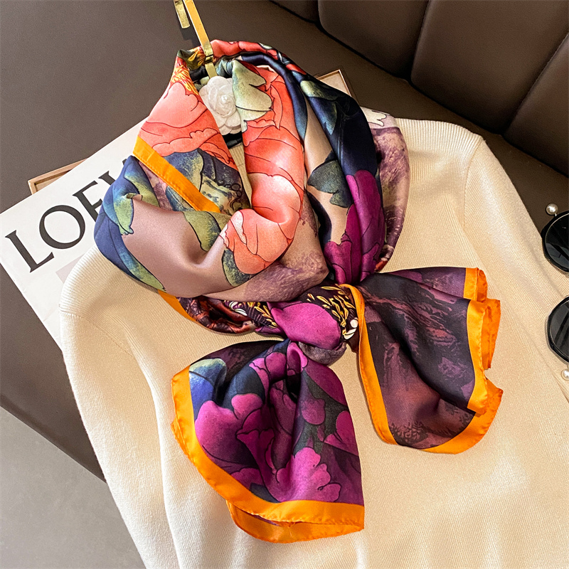 Bufanda de seda satinada para  - Summer Clothing Hijab reseña y precio