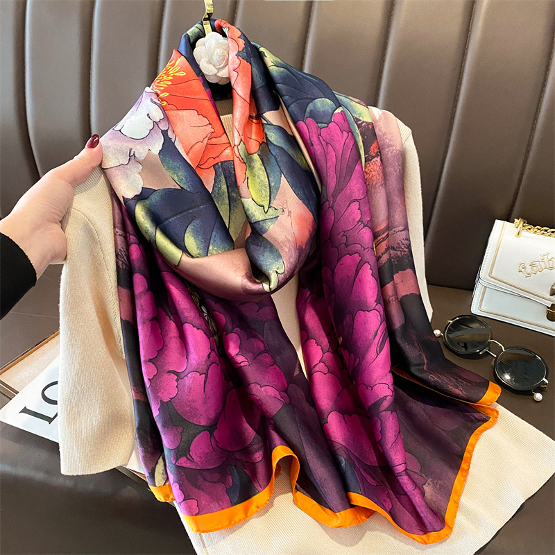 Bufanda de seda satinada para  - Summer Clothing Hijab reseña y precio