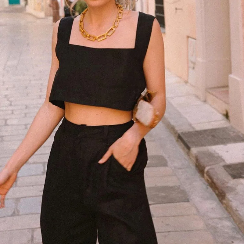 Top Corto Blanco 100% Lino, Ve - Summer Green Clothing reseña y precio