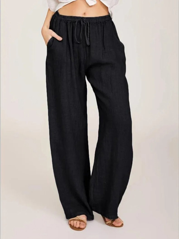 Pantalones de lino y algodón p - Summer Clothing Zara reseña y precio