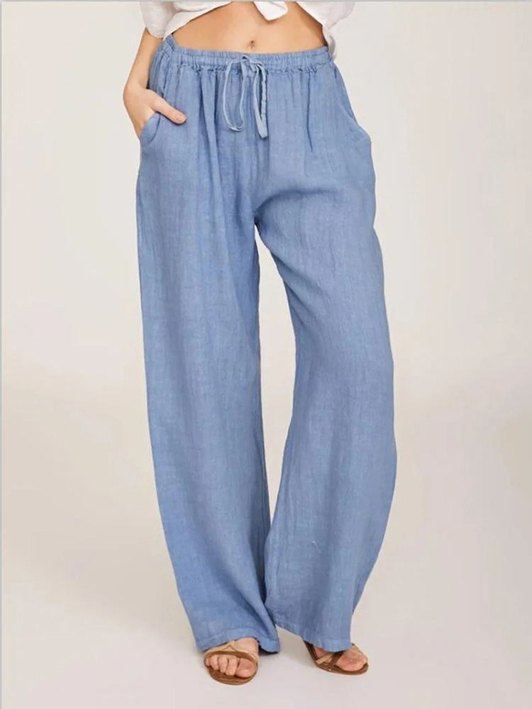 Pantalones de lino y algodón p - Summer Clothing Zara reseña y precio