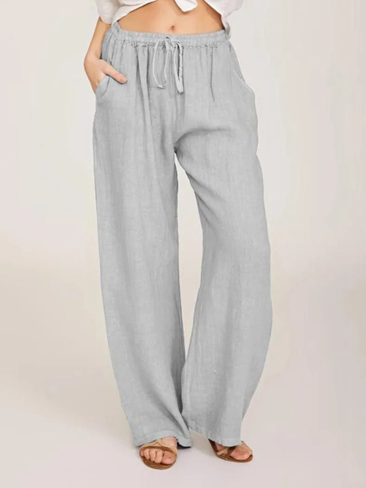 Pantalones de lino y algodón p - Summer Clothing Zara reseña y precio