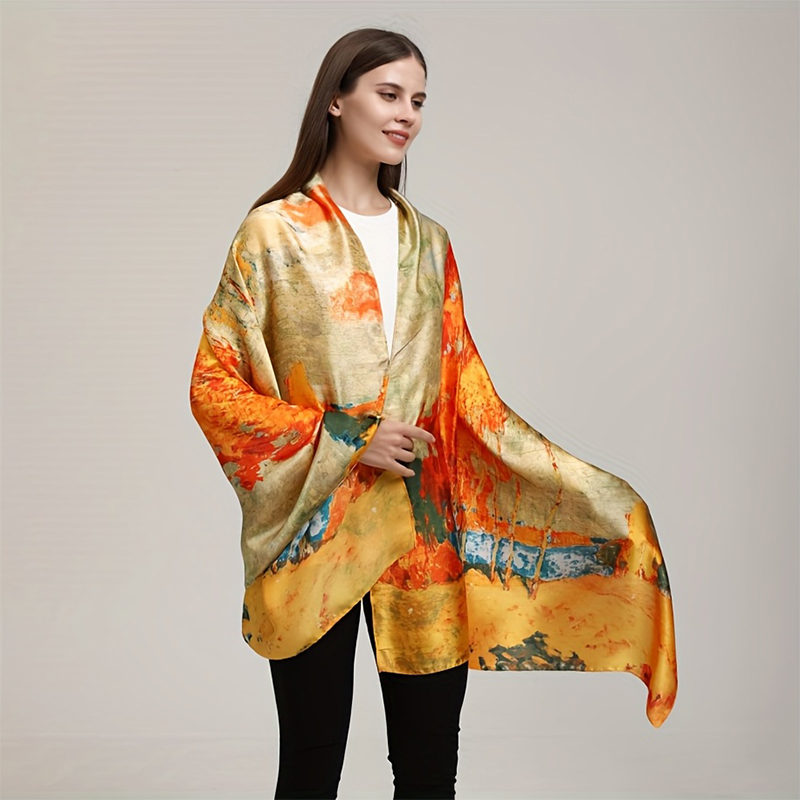 Bufanda de seda satinada de 18 - Summer Clothing Hijab reseña y precio
