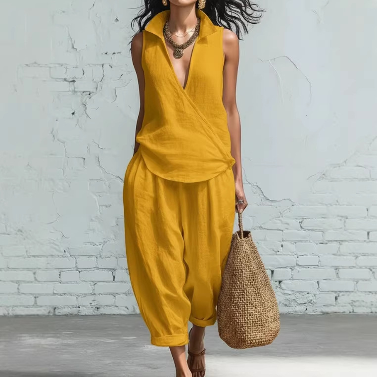Conjunto de Dos Piezas de Lino - Summer Clothing Zara reseña y precio