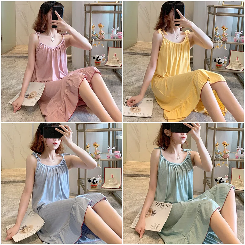 Camisón suave de moda para muj - Summer Clothing Colors reseña y precio