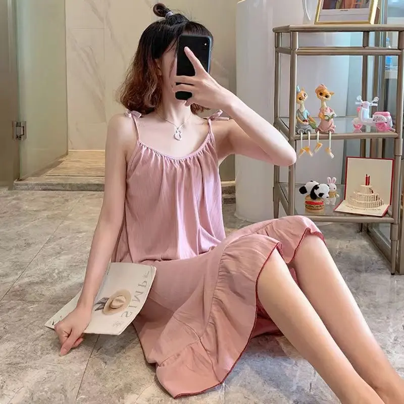 Camisón suave de moda para muj - Summer Clothing Colors reseña y precio